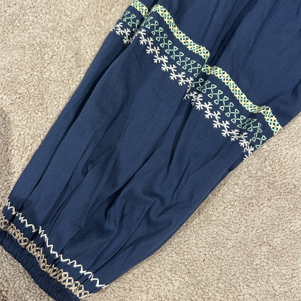 Navy Ruffled Top and Shorts Set - Picture 5 of 11